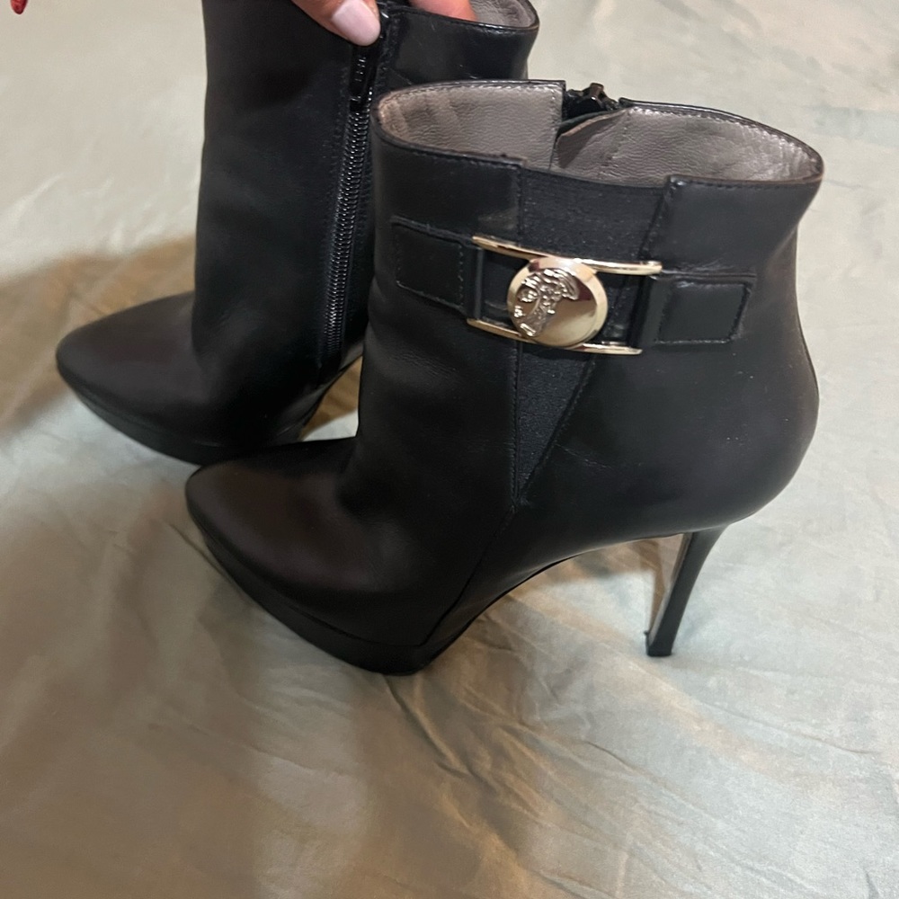 Black Versace Boots Size 37